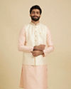 Gleaming Cream Nehru Jacket